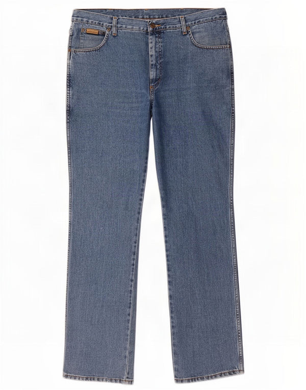 Wrangler Vaqueros rectos Texas para hombre W38 L34 Algodón azul