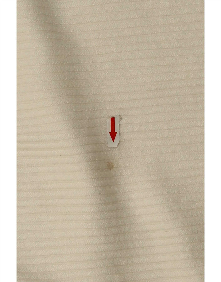 Zara Mujer Suéter Cárdigan Extragrande UK 10 Small Viscosa Blanca