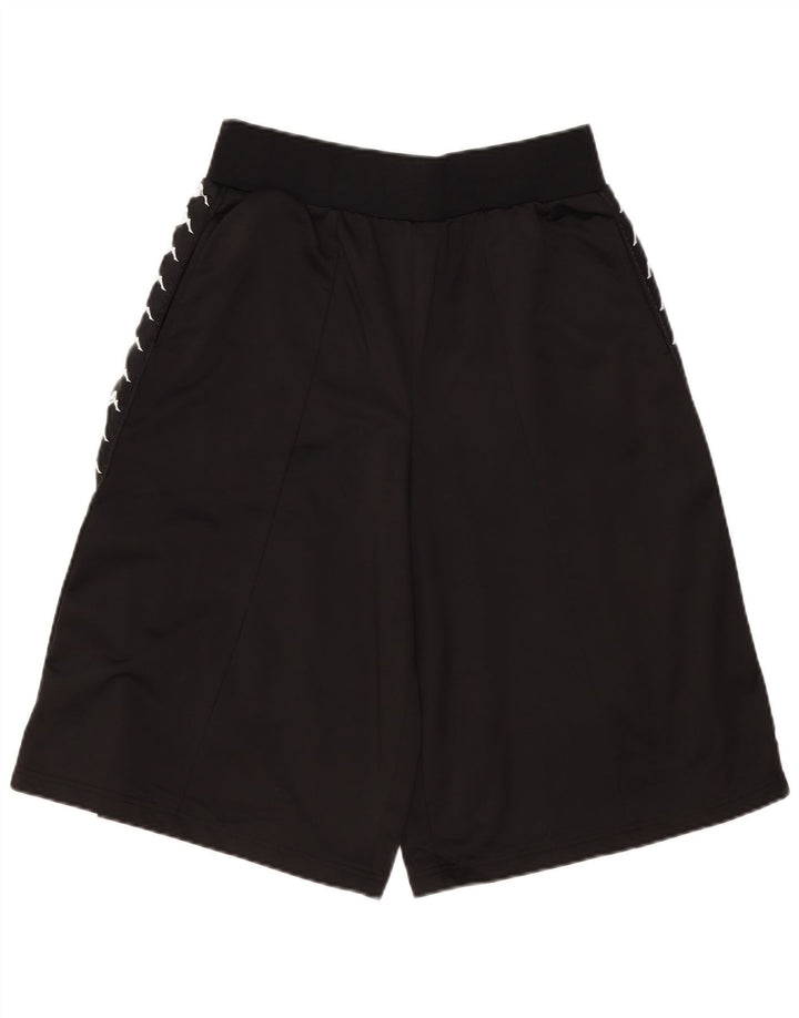 Kappa Mens Graphic Sport Shorts Pequeño Negro