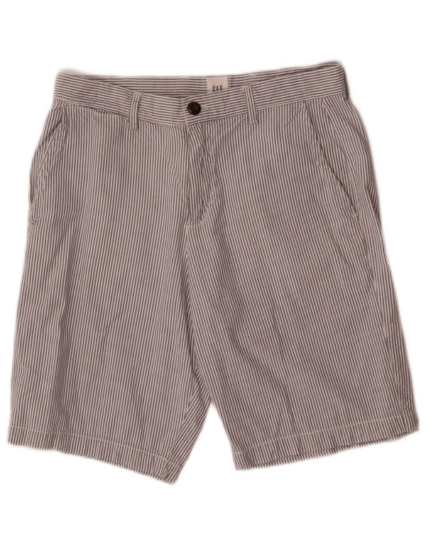 Gap Pantalones cortos chinos para hombre W29 Algodón de rayas blancas pequeñas