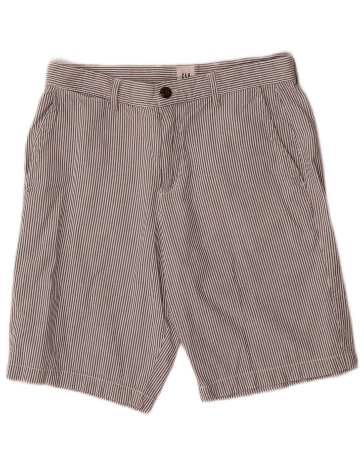Gap Pantalones cortos chinos para hombre W29 Algodón de rayas blancas pequeñas