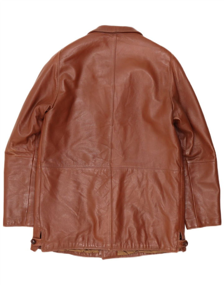 Chaqueta de cuero Scout para hombre UK 40 Large Brown