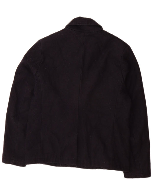 Lyle & Scott Chaquetón para hombre UK 36 Small Azul marino Acrílico