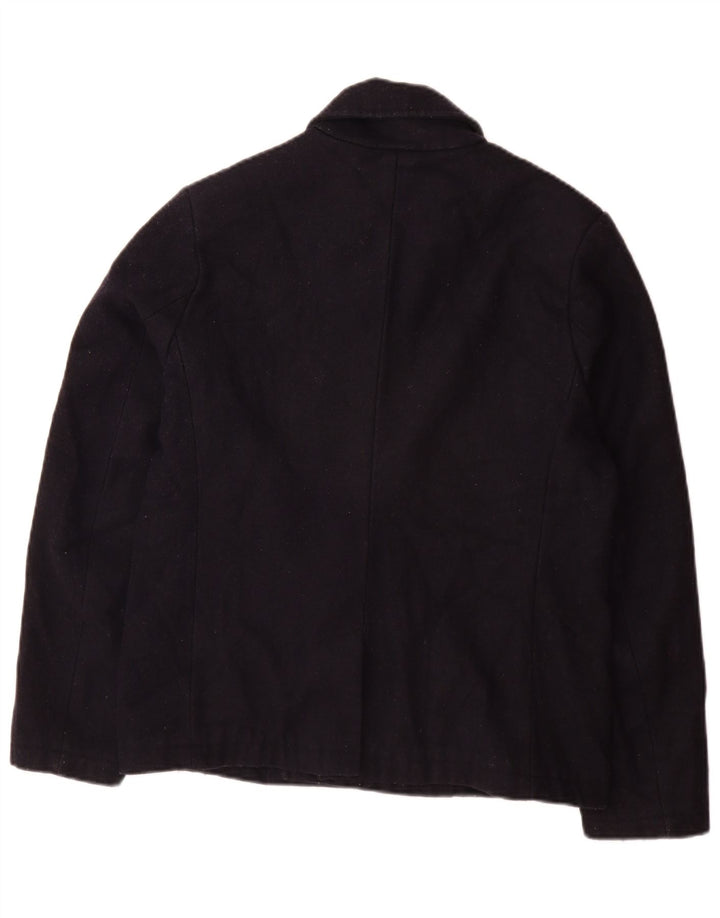 Lyle & Scott Chaquetón para hombre UK 36 Small Azul marino Acrílico