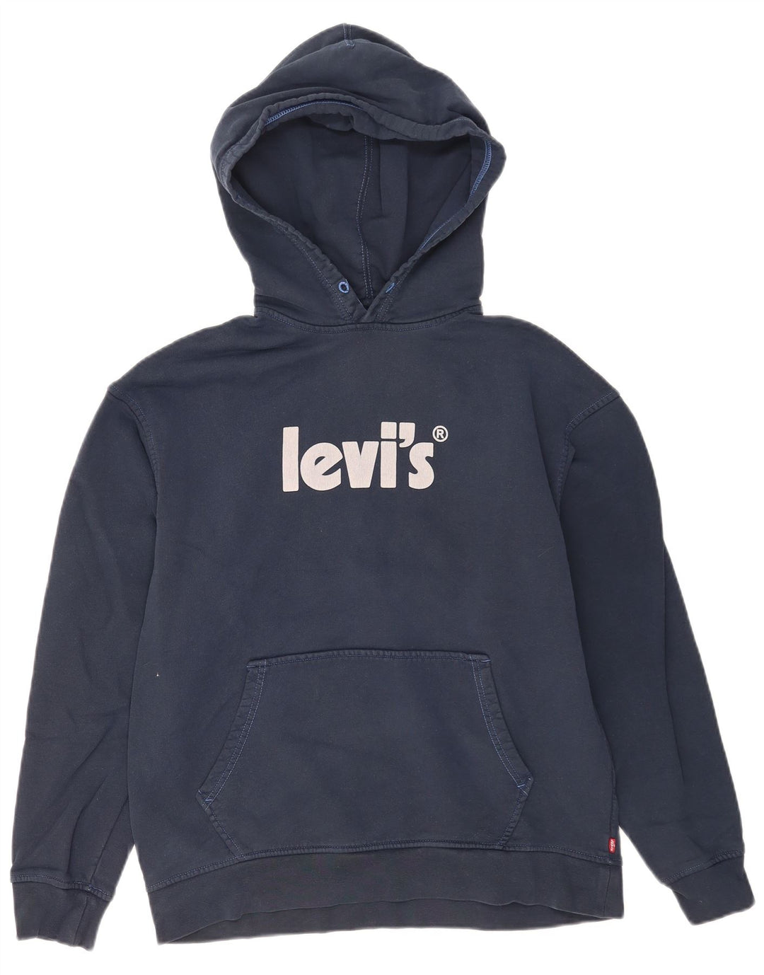 Levi's Hombre Sudadera Con Capucha Gráfica Jersey De Algodón Azul Marino Mediano