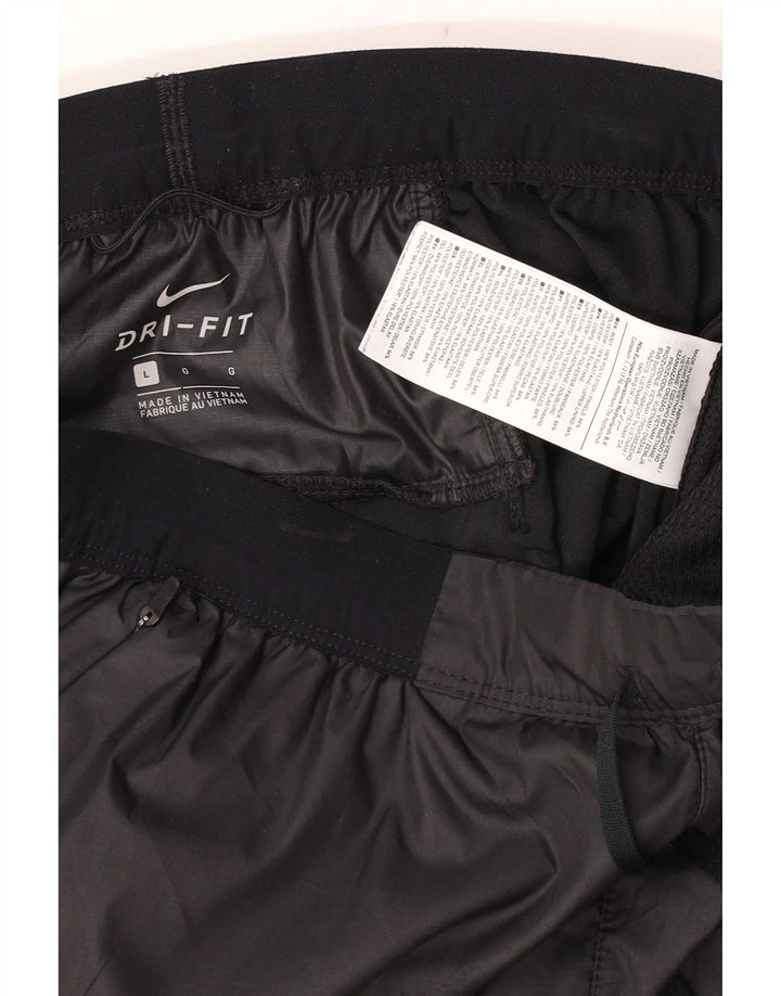 Nike - Pantalón de chándal para hombre (talla grande), color negro, poliéster