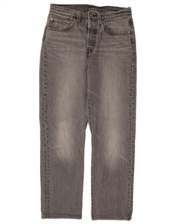 Levi's Vaqueros Rectos 501 Para Mujer W27 L28 Algodón Gris