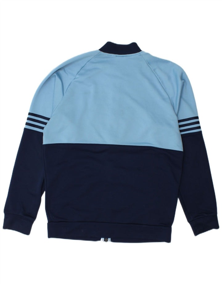 Adidas Hombre Chándal Top Chaqueta Grande Azul Colorblock Poliéster