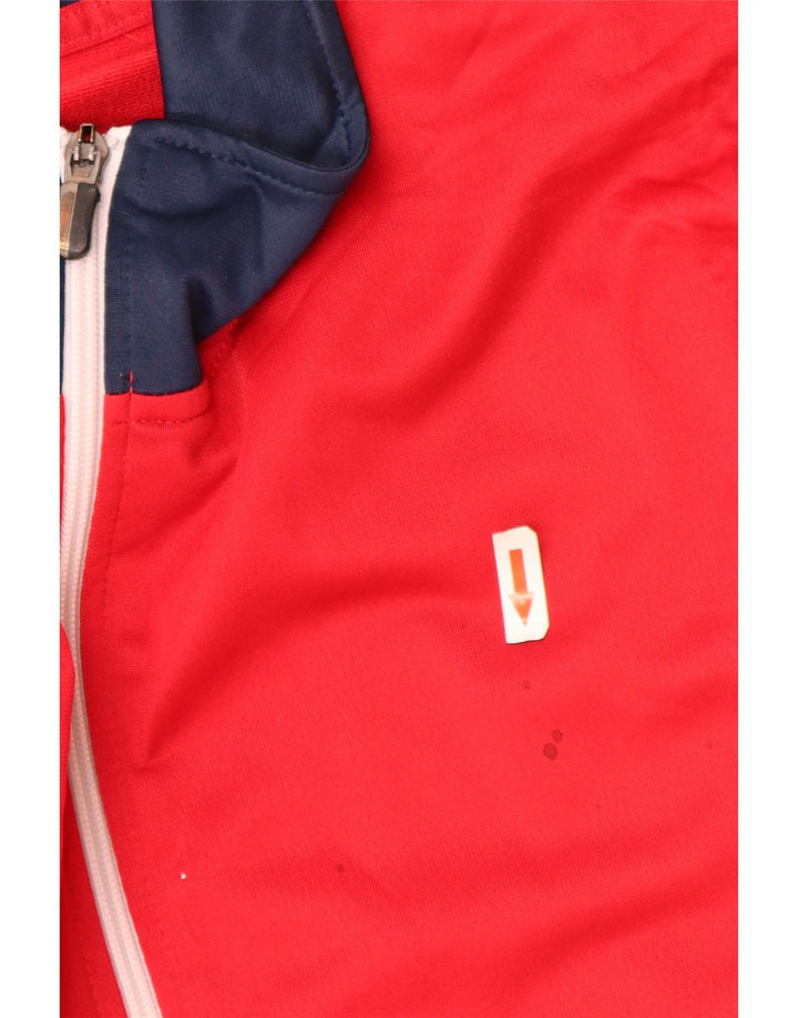 Asics Hombre Chándal Top Chaqueta XL Rojo Colorblock