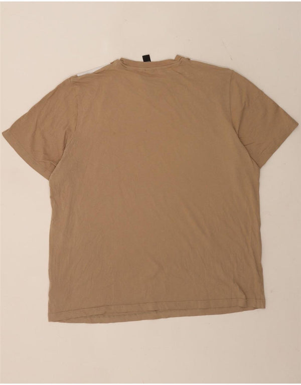 Adidas Hombre Camiseta Top XL Marrón Algodón