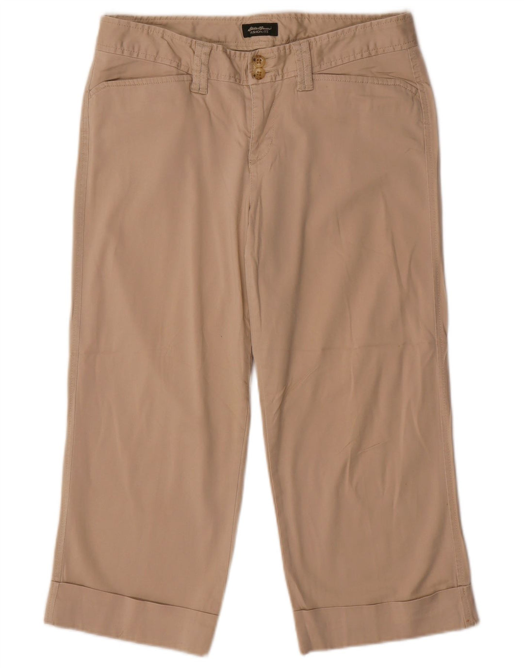 EDDIE BAUER Pantalones capri Vashon Fit para mujer US 6 Medium W32 L21 Beige
