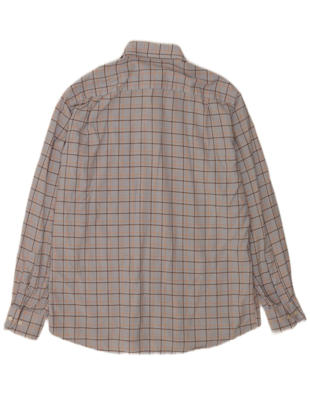 Hugo Boss Camisa para hombre Talla 15 3/4 40 Algodón a cuadros azul mediano