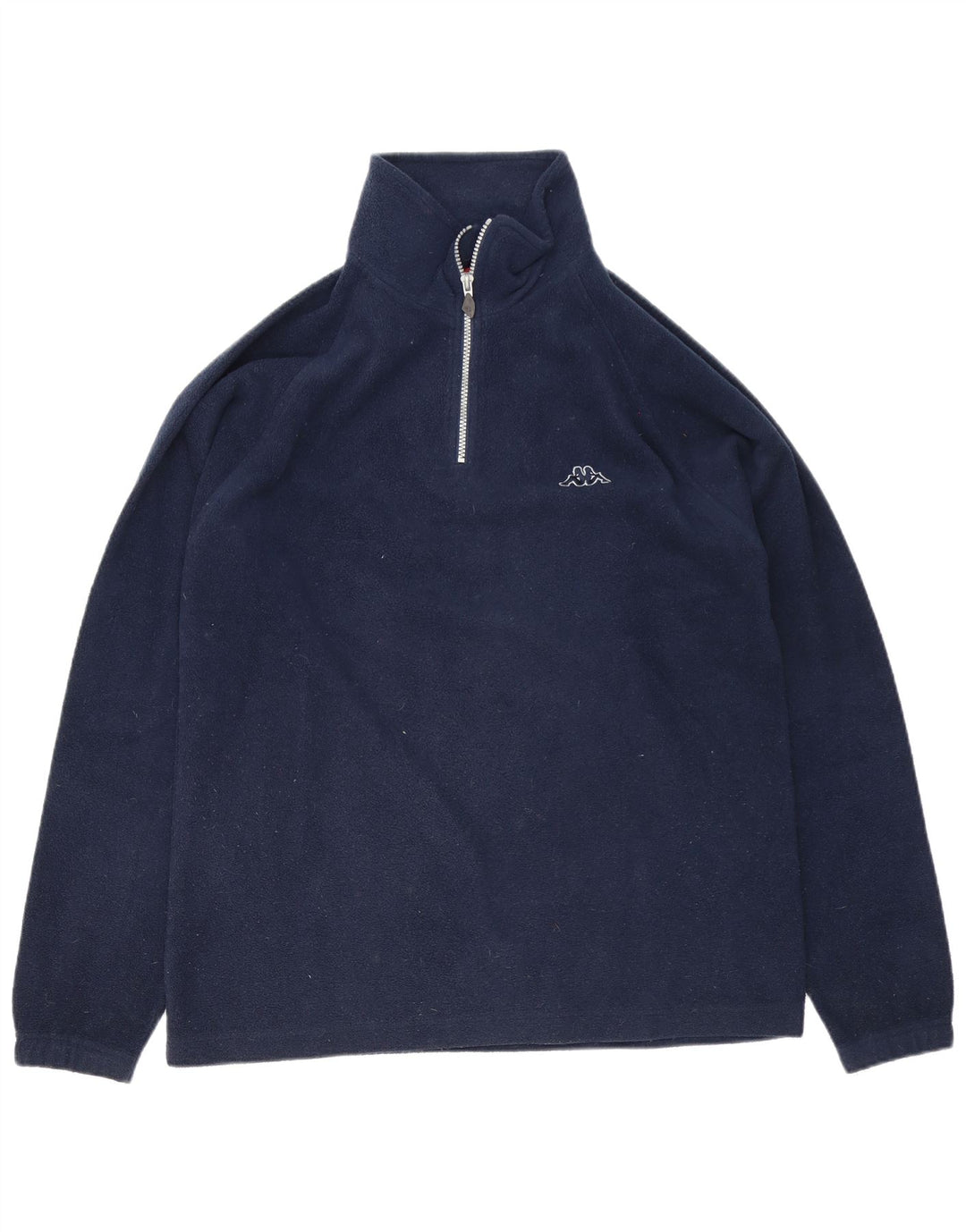 Kappa Hombre Jersey De Forro Polar Con Cremallera Y Cuello Medio Poliéster Azul Marino