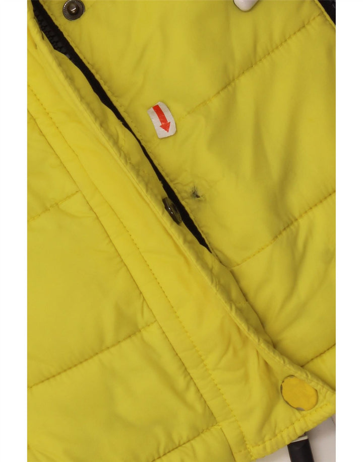 SUPERDRY Chaqueta acolchada con capucha para mujer UK 44 Medium Yellow Nylon