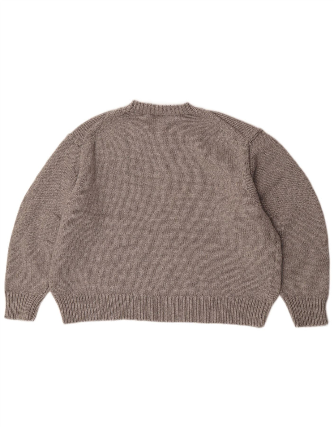 Zara - Jersey de cuello redondo para mujer, talla 40, talla grande, poliamida gris