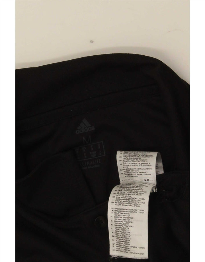 Adidas Mens Climalite Polo Polo Medio Negro Poliéster
