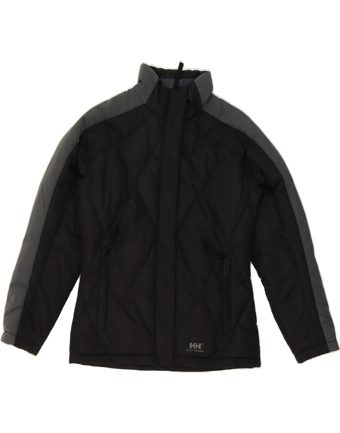 HELLY HANSEN Womens Padded Jacket UK 6 XS Black Colourblock Polyester Vintage Helly Hansen and Second-Hand Helly Hansen from Messina Hembry 