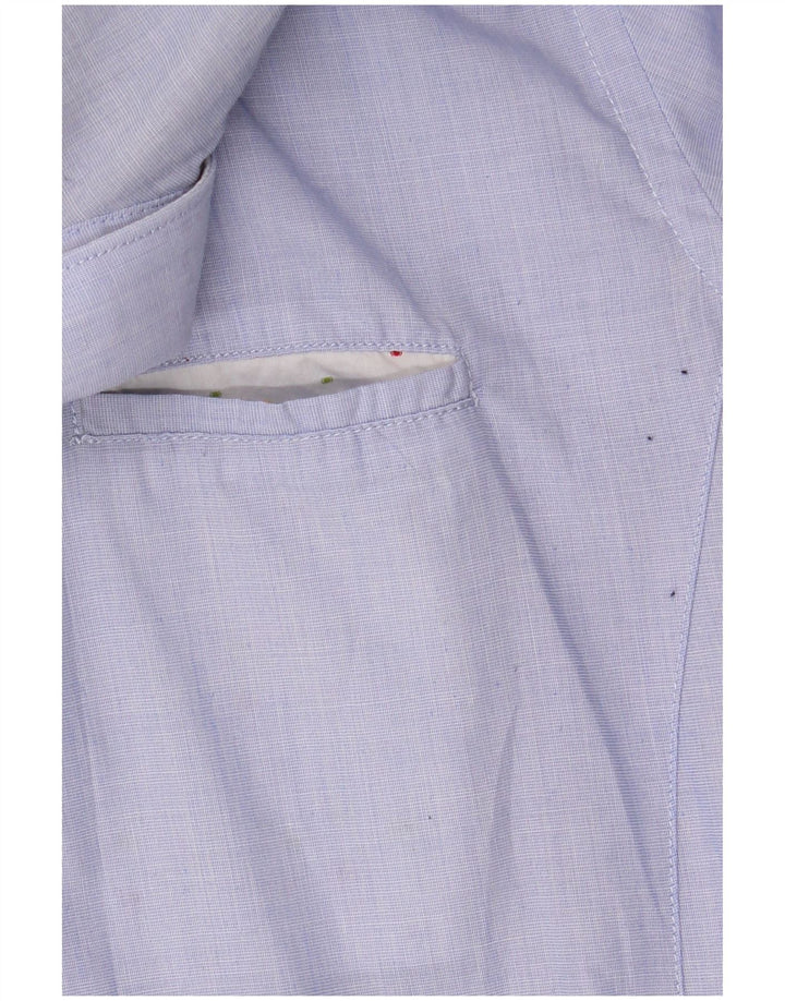 Alessandra Lamura Camisa Hombre Grande Poliéster Azul