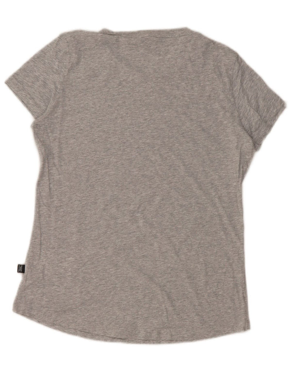 Puma Camiseta para mujer Top UK 12 Algodón gris medio