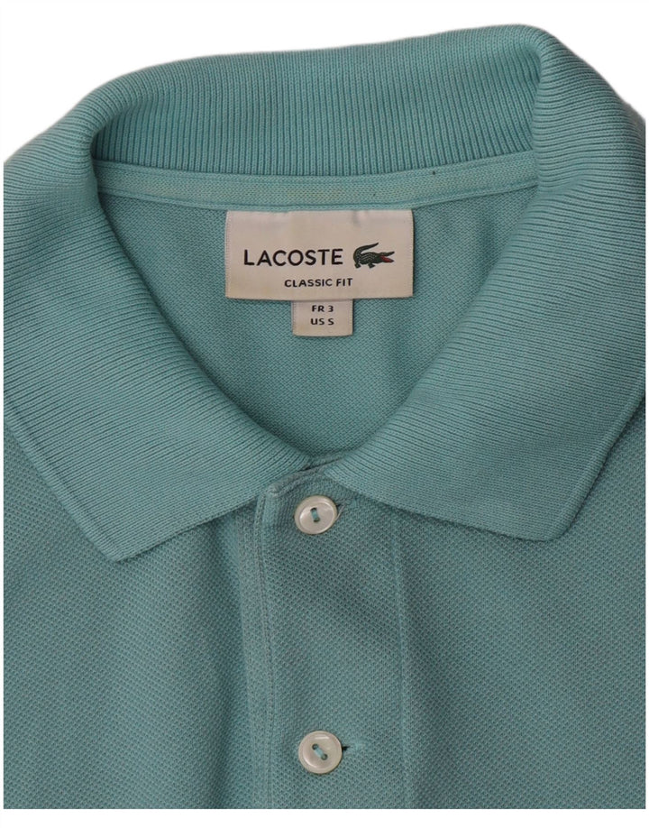 Polo Lacoste para hombre talla 3 pequeña turquesa
