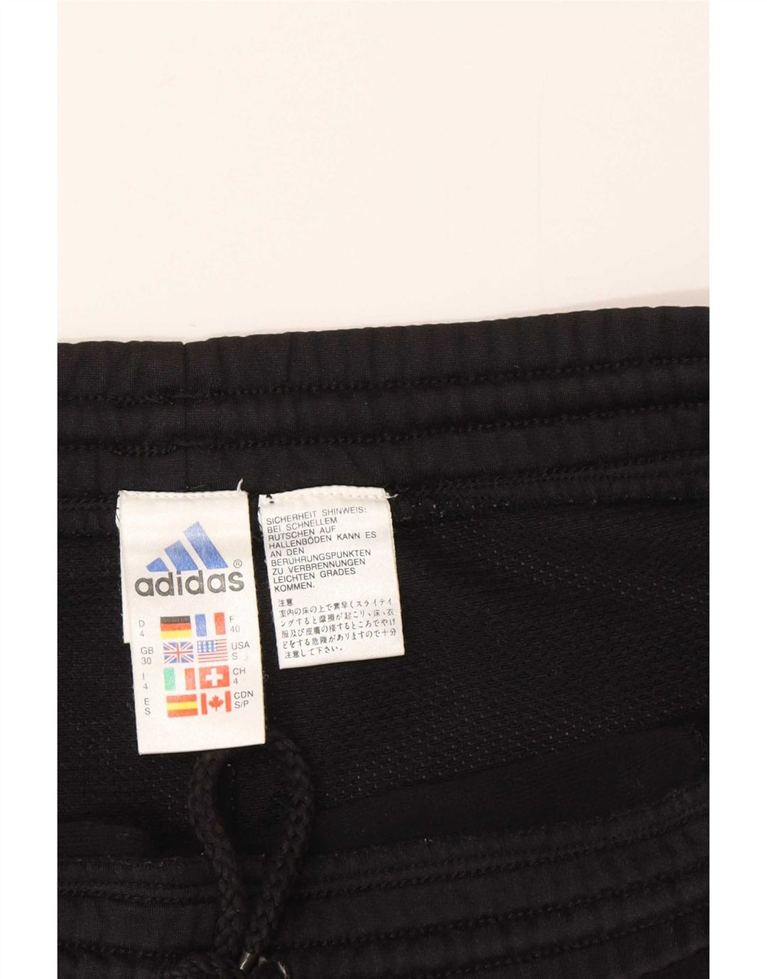 Pantalón Corto Deportivo Adidas Hombre Mediano Negro Poliéster