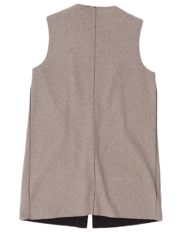 Marks & Spencer Suéter tipo cárdigan largo para mujer UK 44 Gris medio