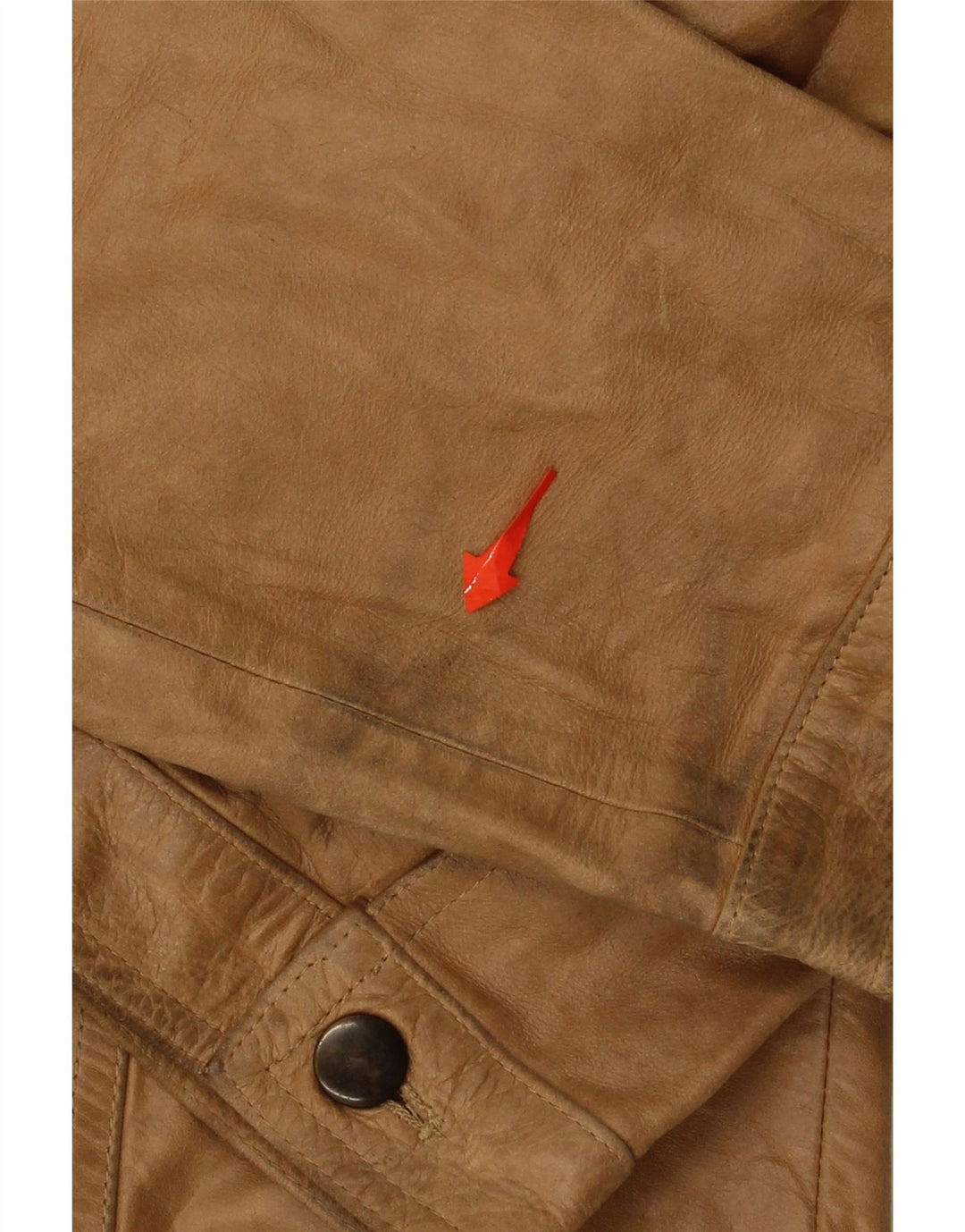 ZEN Mens Leather Jacket IT 52 XL Brown Leather Vintage Zen and Second-Hand Zen from Messina Hembry 