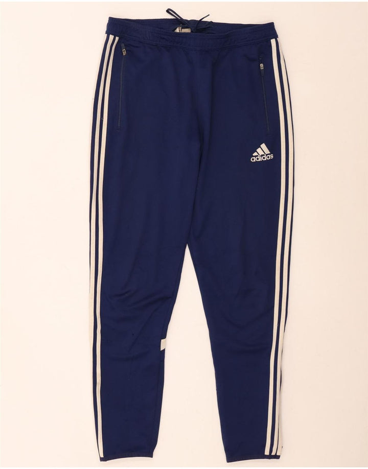 Adidas Hombre Climacool Pantalones De Chándal Grande Azul Marino Colorblock