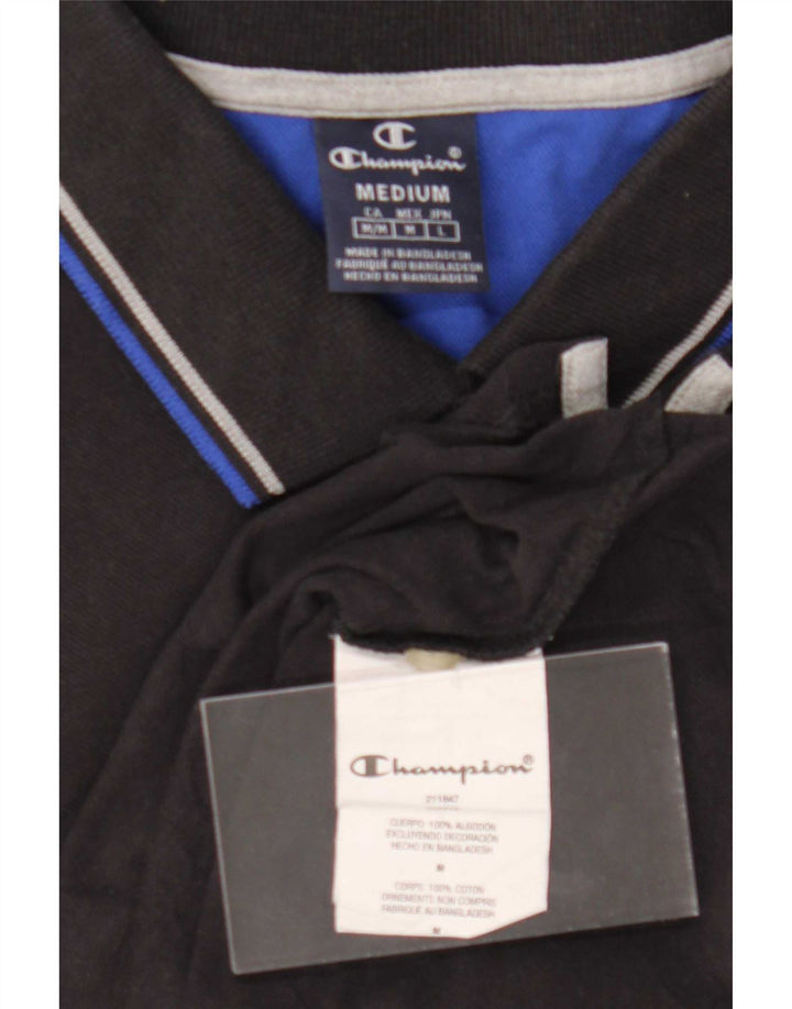 Champion Polo Hombre Algodón Negro Mediano