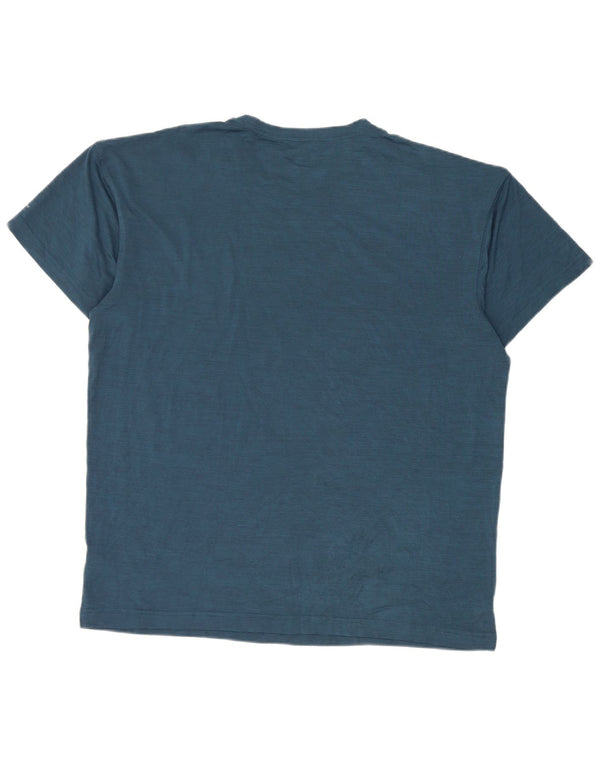 Columbia Camiseta para hombre Top Large Azul Poliéster