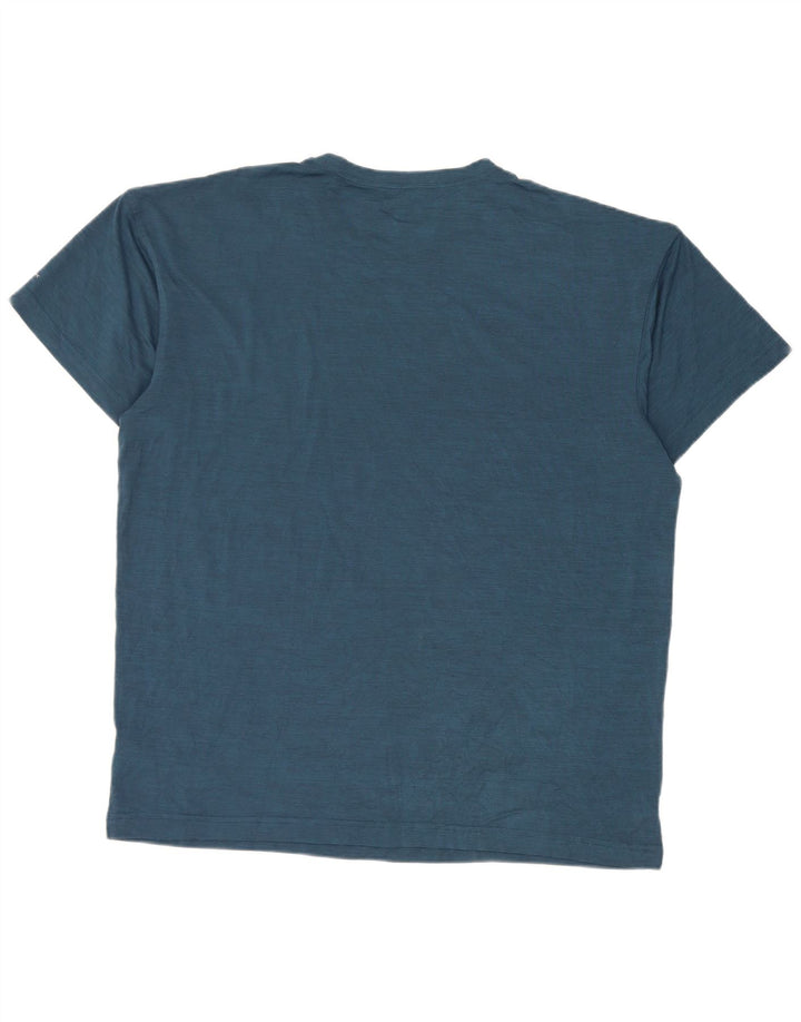 Columbia Camiseta para hombre Top Large Azul Poliéster