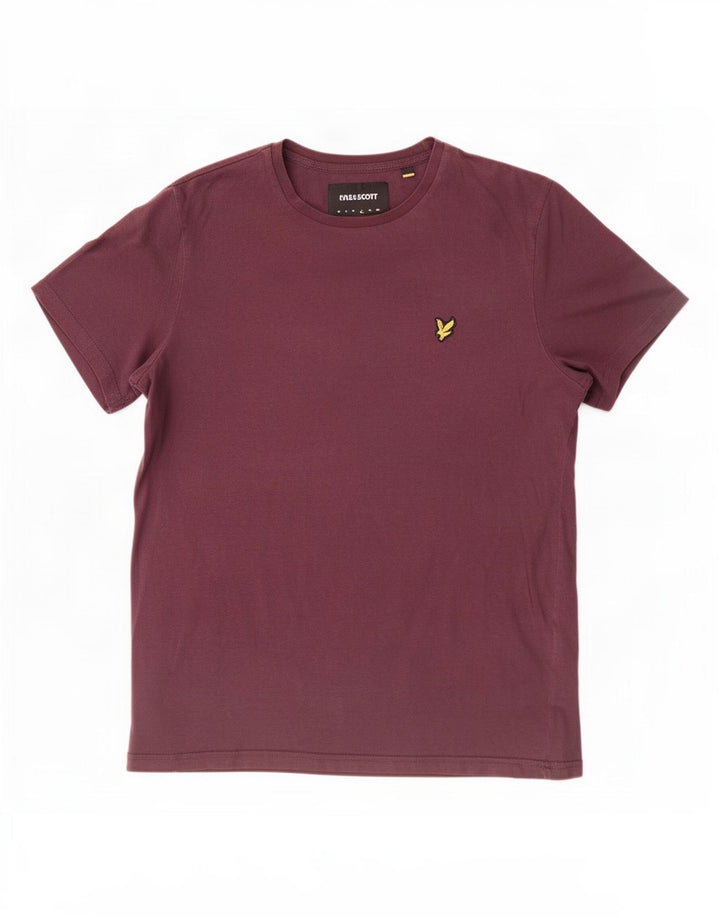Lyle & Scott Camiseta para hombre Top Large Granate Algodón