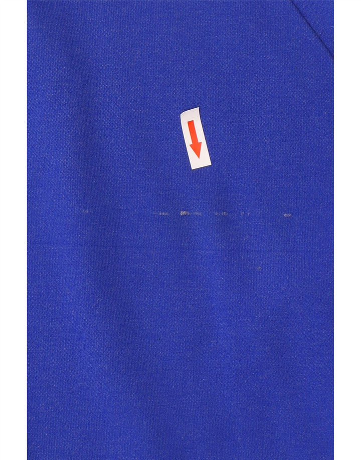 Vintage hombres chándal top chaqueta grande azul