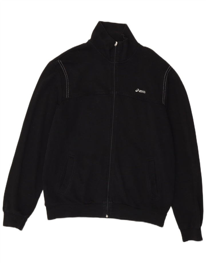 ASICS - Chaqueta de chándal para hombre, talla grande, color negro