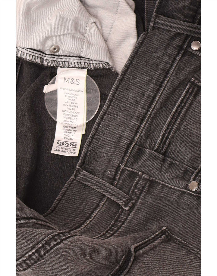 Marks & Spencer Vaqueros ajustados para hombre W34 L29 Algodón gris