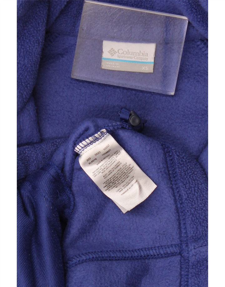 Columbia Chaqueta polar para mujer UK 6 XS Azul marino Poliéster