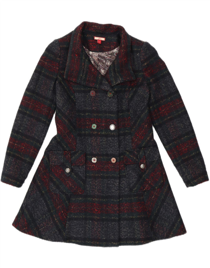 JOE BROWNS Abrigo cruzado para mujer UK 10 Small Multicolor Check