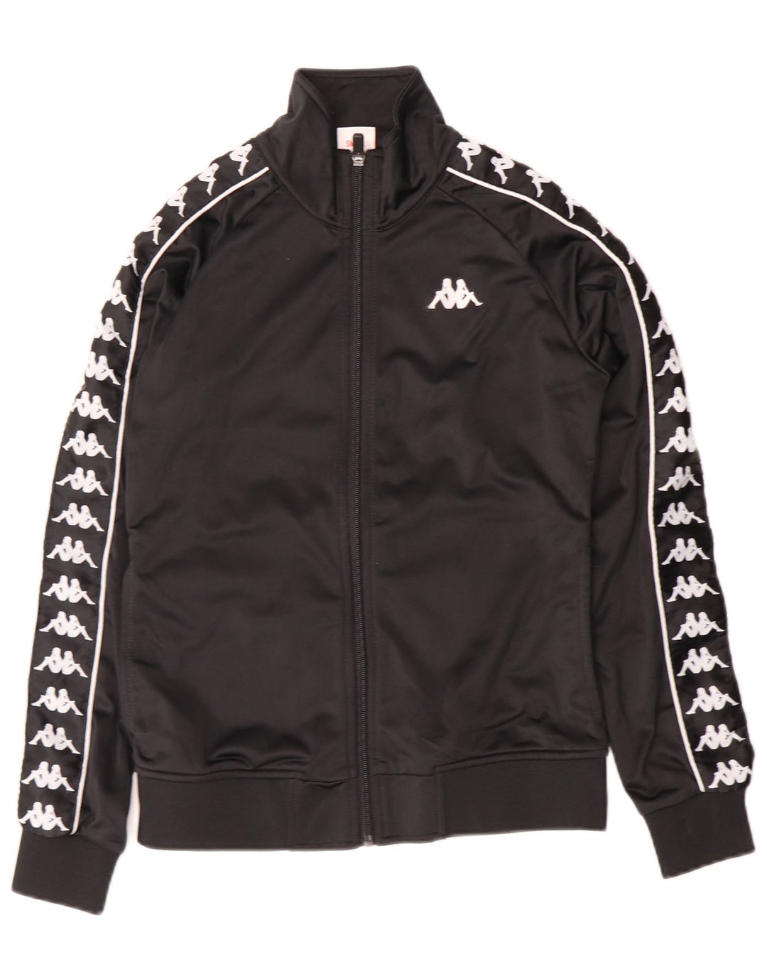 Kappa Chándal completo gráfico para mujer UK 10 Small Black Colourblock