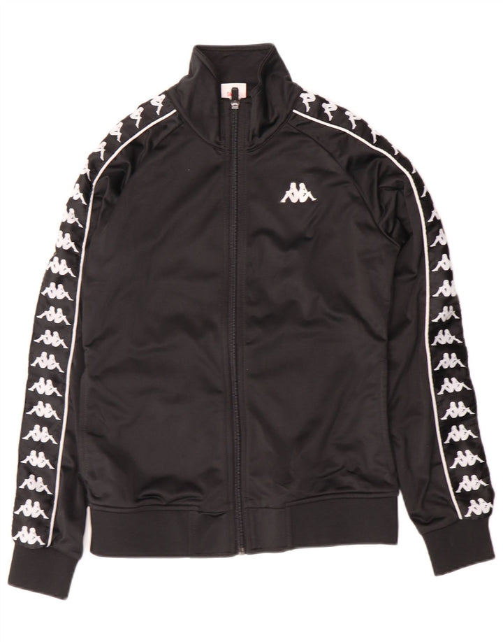 Kappa Chándal completo gráfico para mujer UK 10 Small Black Colourblock