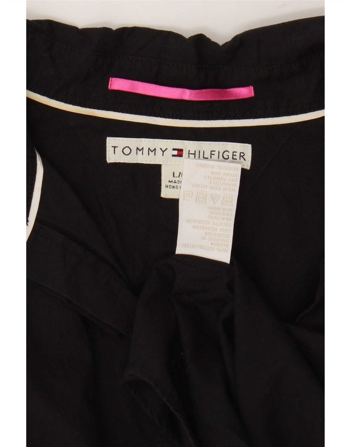 Tommy Hilfiger Camisa para mujer UK 44 Grande Algodón negro