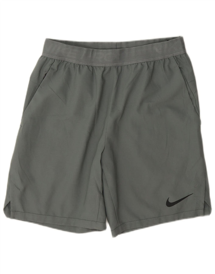 Nike Dri Fit Graphic Standard - Pantalones cortos deportivos para hombre (poliéster), color gris