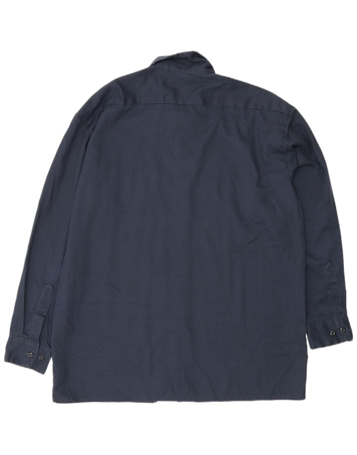 Camisa Dickies Hombre Grande Poliéster Azul Marino