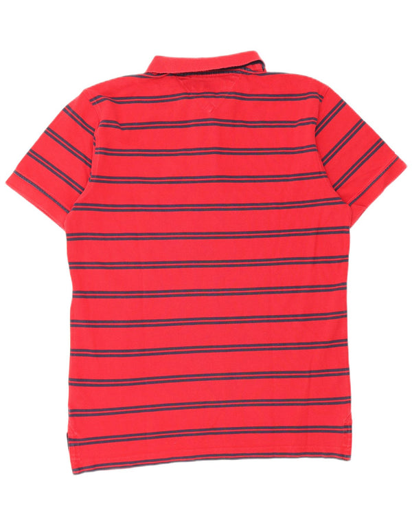 Tommy Hilfiger Polo para hombre de algodón a rayas rojas grandes