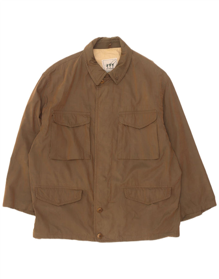 Henry Cottons Chaqueta utilitaria para hombre IT 54 2XL Caqui