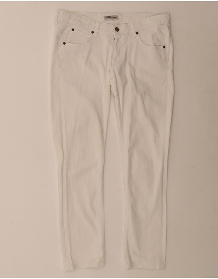 Vaqueros Lee Norma Slim para mujer W30 L27 Algodón blanco