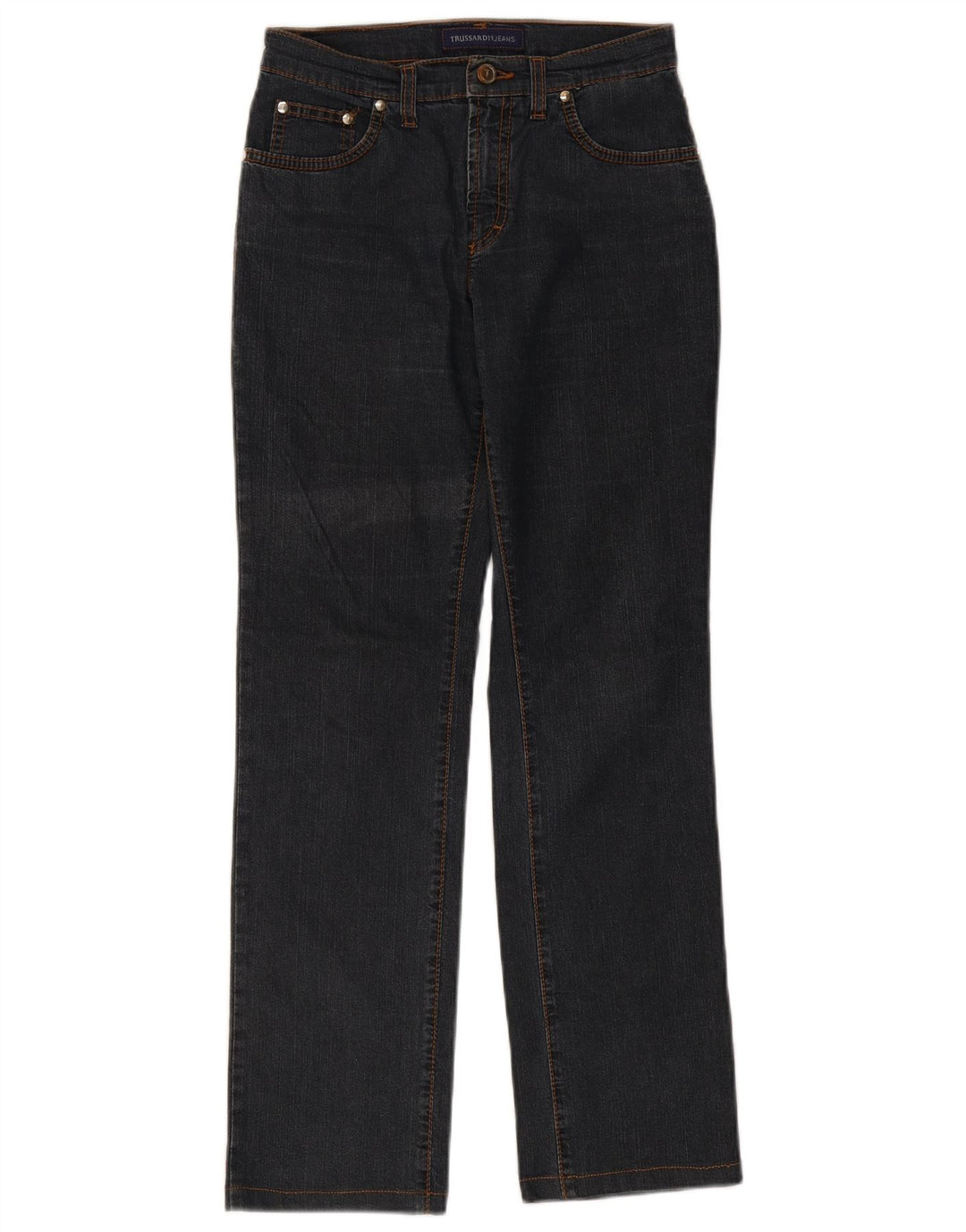 Vaqueros Trussardi Mujer Rectos W26 L29 Azul Marino Algodón