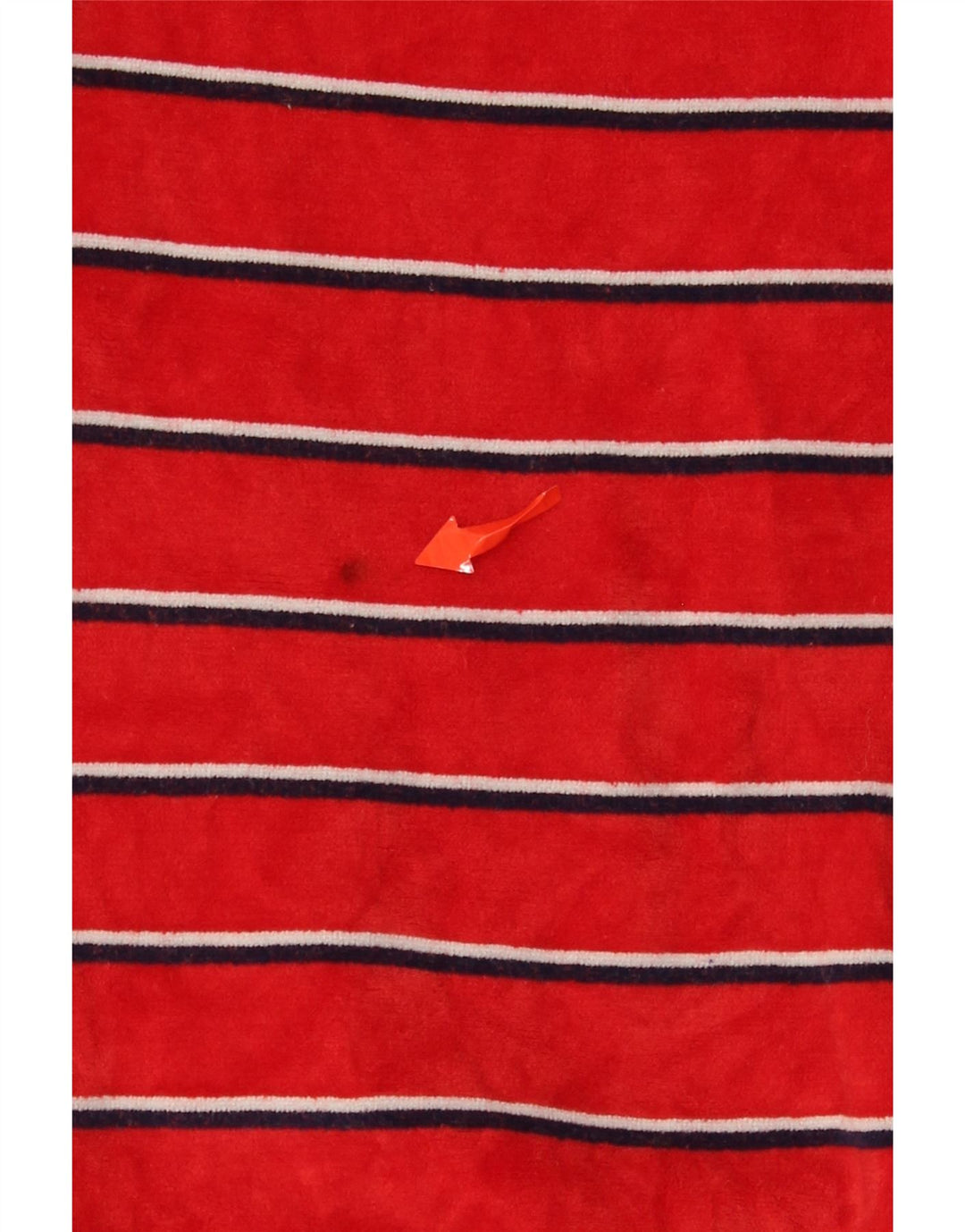 Vintage mujer sudadera Jumper Reino Unido 18 XL algodón a rayas rojas