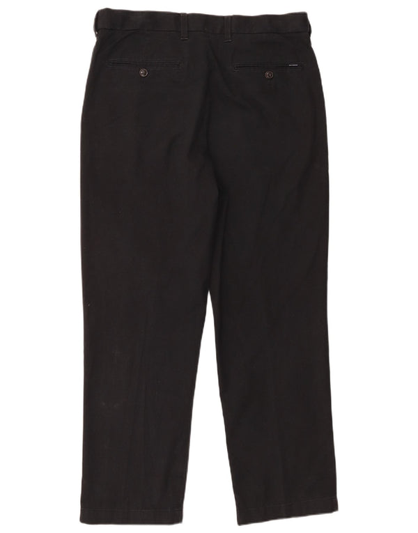 Marks & Spencer Pantalones de traje rectos para hombre W34 L29 Algodón negro
