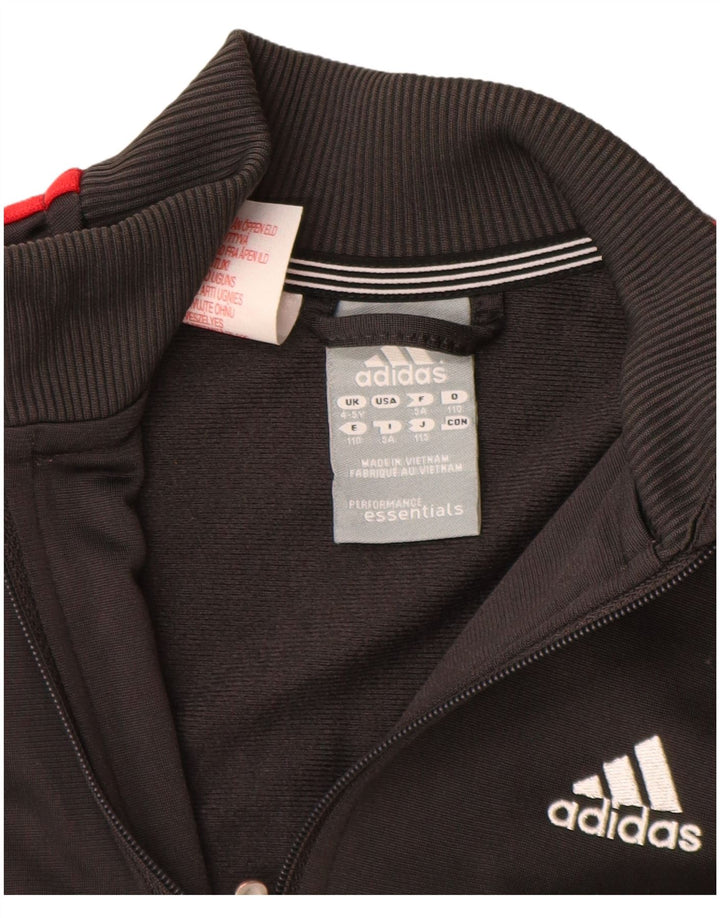 Adidas Chaqueta de chándal para niño 4-5 años Gris Poliéster