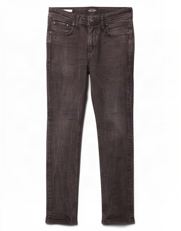 Jack & Jones Mens Ben Skinny Jeans W30 L30 Negro